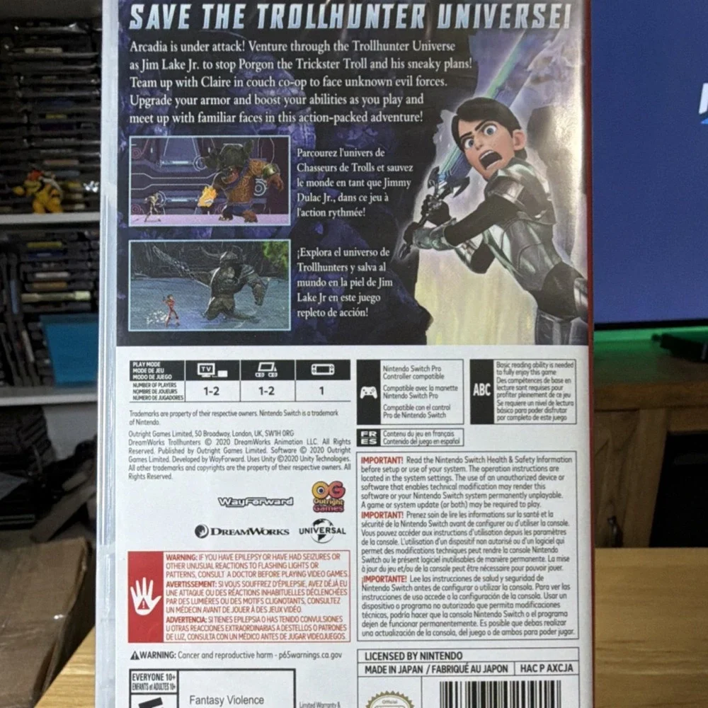 Trollhunters Defenders of Arcadia - Nintendo Switch - Brand New Sealed